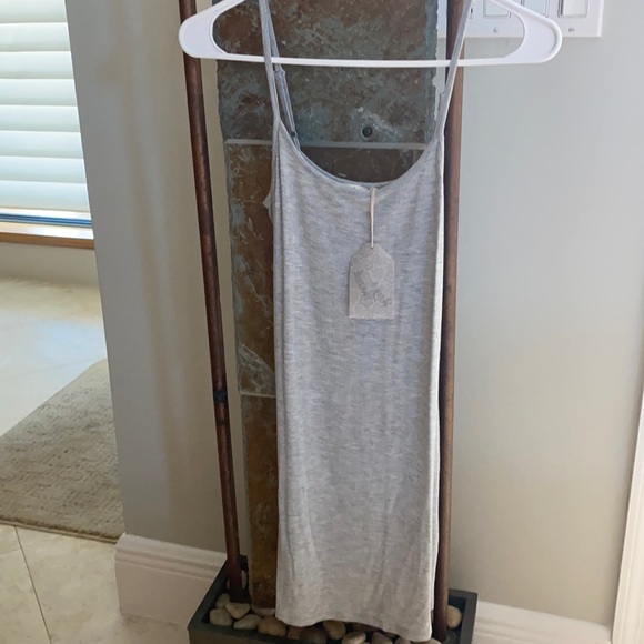 Size small buttery soft gray t shirt dress - Picture 1 of 3